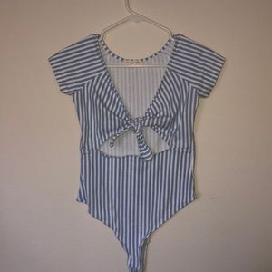 L.A. HEARTS - FRONT TIE BODYSUIT